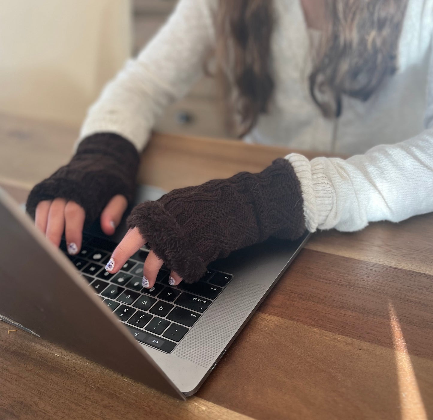 Fleece Lined Fingerless Gloves